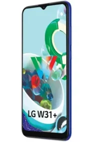 A picture of the LG W31+ smartphone