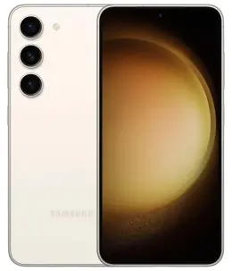 Samsung Galaxy S23 Plus smartphone with triple camera setup and sleek design