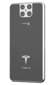 A picture of the Tesla Model Pi smartphone